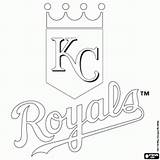 Coloring Pages Kansas City Royals Baseball Kc Chiefs Logo Printable Book Sports Mlb Royal Champions Slugger Template Sheets Choose Board sketch template