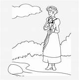 Poppins Mary Coloring Julie Andrews Pages Draw Pngkey sketch template