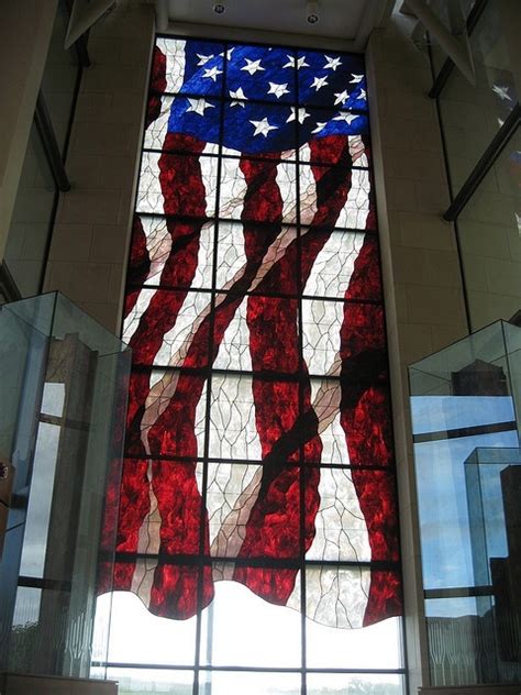 Stained Glass American Flag ~ America The Beautiful