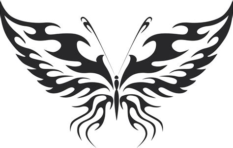Tribal Butterfly Vector Art 11 Dxf File Free Download