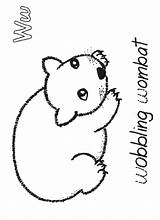 Wombat Stew Preschool sketch template