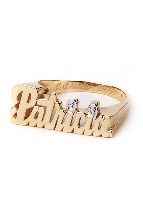 custom nameplate small ring small rings pinky ring
