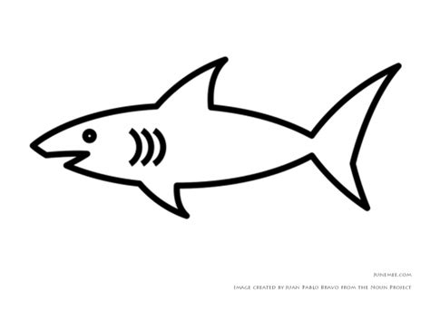 shark outline clipart