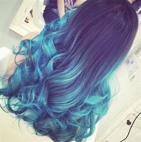 Blue Ombre Hair ♥ Via Tumblr Image 2205157 By Patrisha On