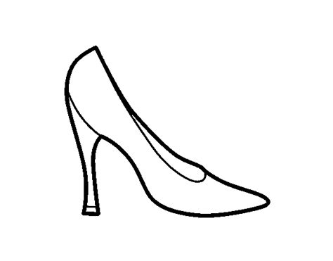 high heel shoe coloring page coloringcrewcom