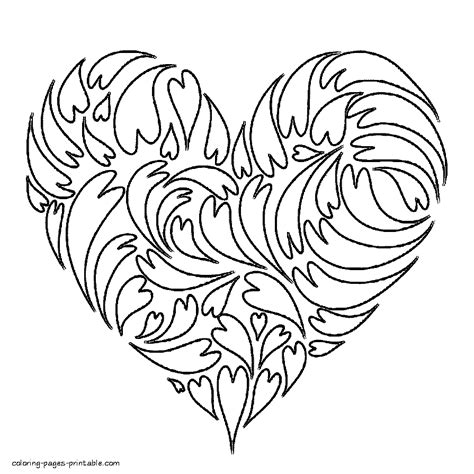 heart colouring pages  print coloring pages printablecom