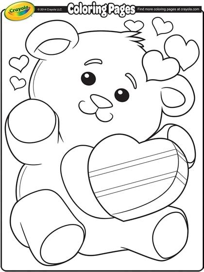 printable valentines day coloring pages  kids