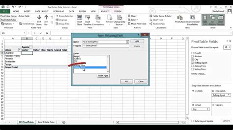 excel creating  calculated field   pivottable youtube