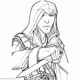 Creed Assassin Altair sketch template