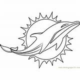 Logo Coloring Dolphins Miami Nfl Pages Rams Coloringpages101 sketch template