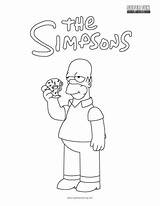 Homer Simpsons Superfuncoloring sketch template