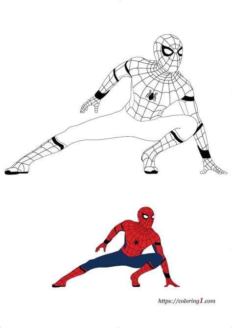 spiderman homecoming coloring pages   coloring sheets