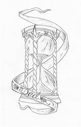 Hourglass Sanduhr Tätowierungen Reloj sketch template