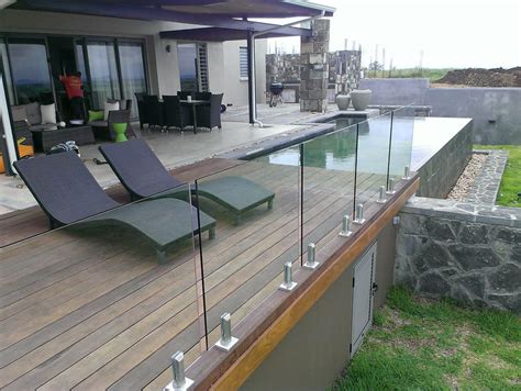 rahmenlose glas pool zaun projekt edelstahl hardware