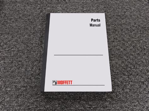 moffett  forklift parts catalog manual diy repair manuals
