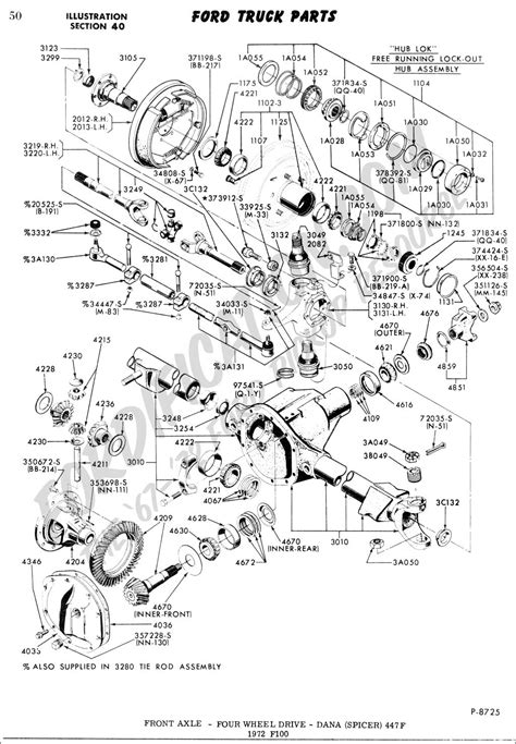 ford  front suspension parts diagram