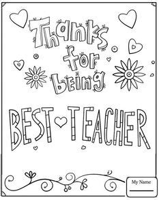 teacher appreciation coloring pages ideas  teacher