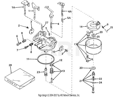 tecumseh walbro   walbro parts diagram  carburetor