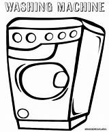 Washer Coloring Pages Machine Washing Colorings sketch template