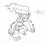 Infernape sketch template