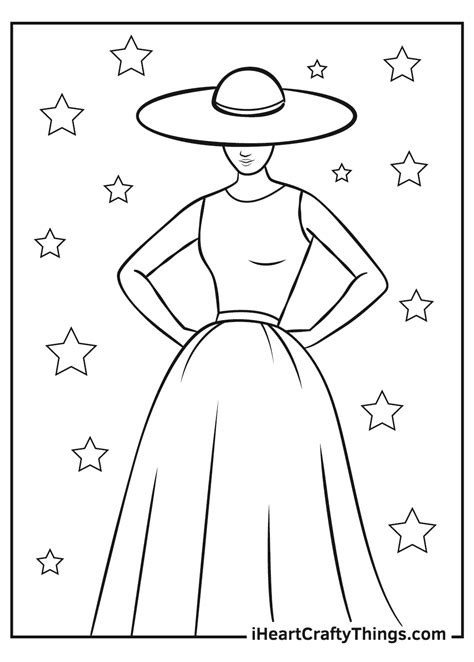 fashion coloring pages updated