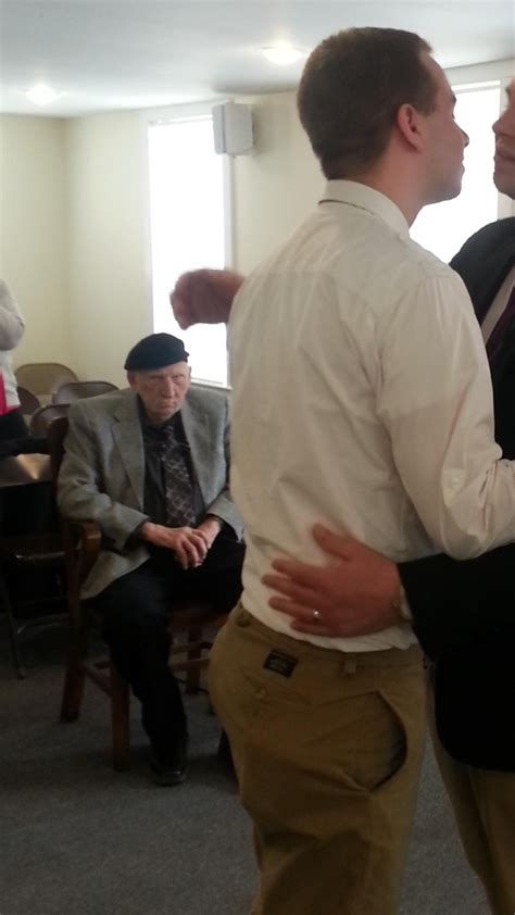 grandpa was clearly thrilled to attend his first gay