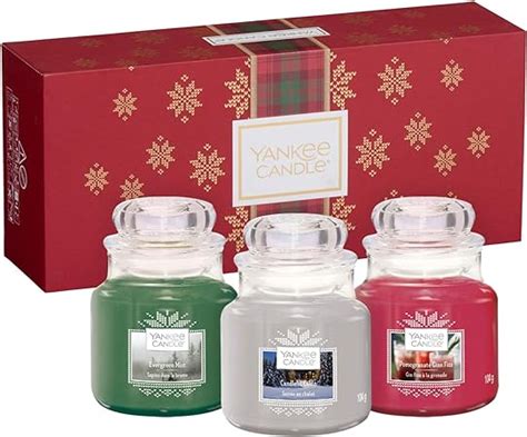 amazoncom yankee candle gift set   small jar scented candles alpine christmas collection