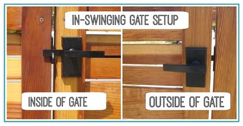 fence gate latch open  sides home improvement
