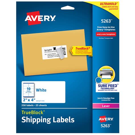 avery shipping address labels laser printers  labels  labels permanent adhesive