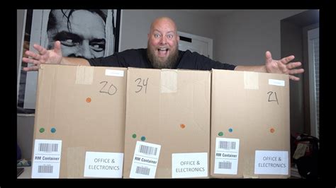 bought   amazon customer returns electronics pallet mystery boxes giveaway youtube