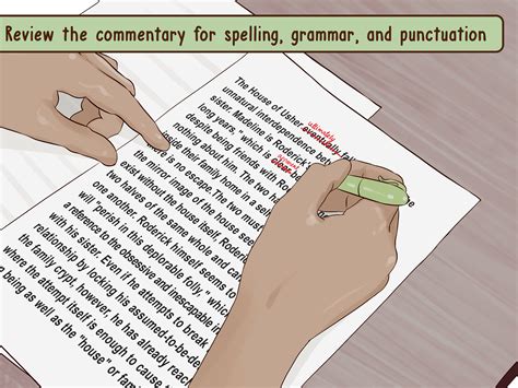 write  literary commentary  examples wikihow