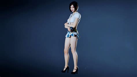 Resident Evil 2 Mod Walking With Ada Wong School Girl