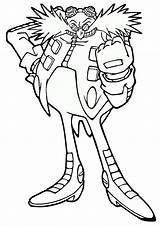 Eggman Robotnik sketch template