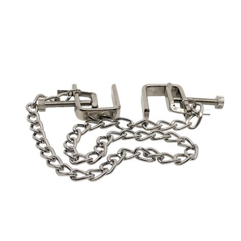Nipple Clamp With Chain Tied Tight