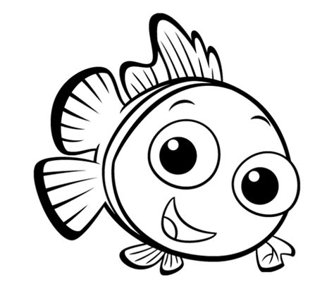 easy fish coloring pages  getdrawings