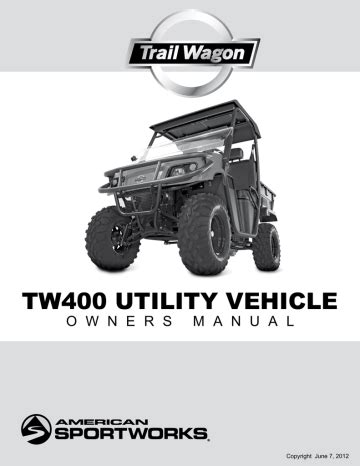 american sportworks trail wagon tw owners manual manualzz