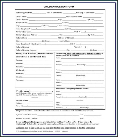 Ach Enrollment Form Template Fill Out And Sign Printa