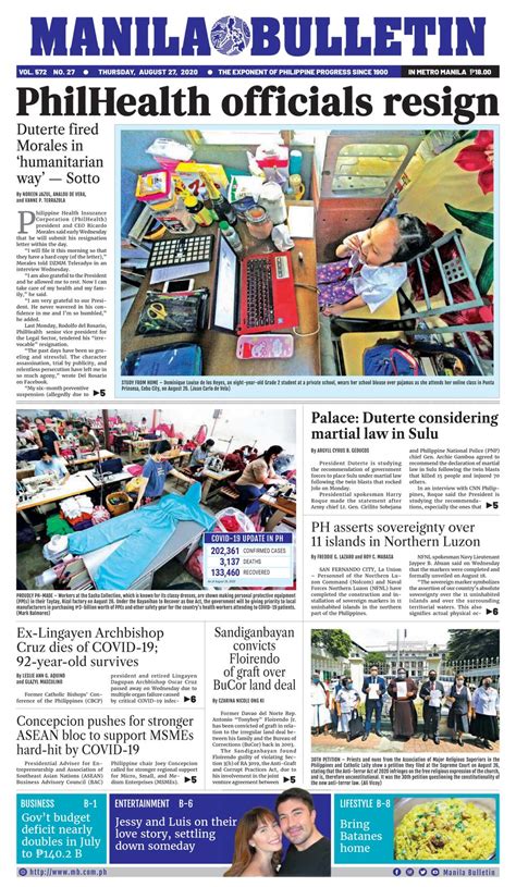 manila bulletin august   newspaper   digital subscription