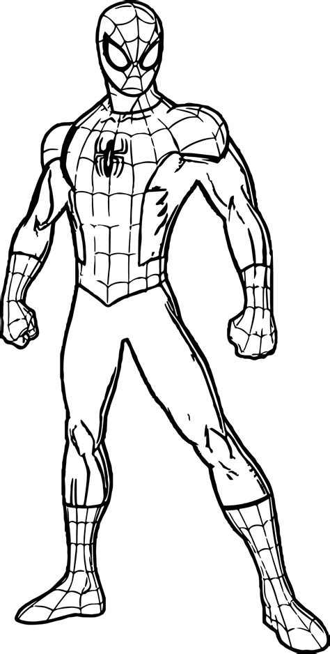 spidey spider man coloring page wecoloringpagecom superhero