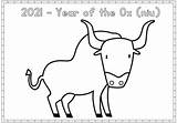 Coloring Pages Chinese Year Ox Activities Pig Dog Rat 2021 Zodiac Preview Teacherspayteachers sketch template