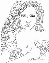 Avril Lavigne Hellokids Colorir Hermosa Hermosos Linda Calcar Whitesbelfast Línea sketch template