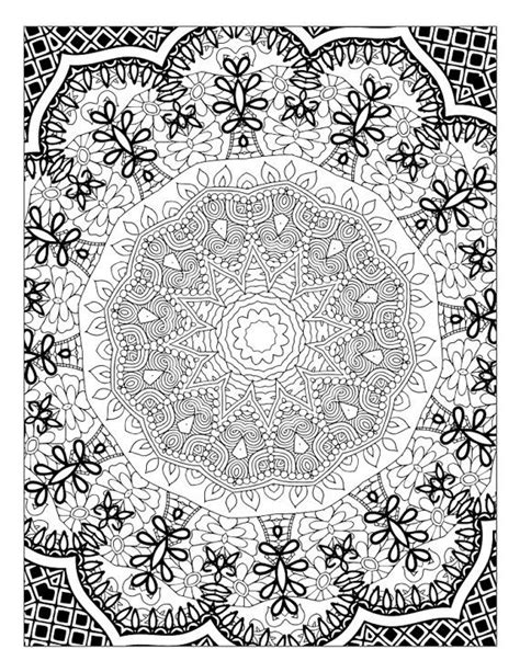 pin  kaleidoscope coloring pages