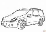 Nissan Coloring Pages Minivan Lafesta Car Drawing Funny Cars Color Gt Printable Kids Skip Main Adults Print sketch template