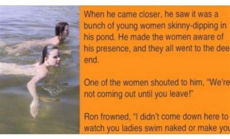 this man caught women skinny dipping in his pond his