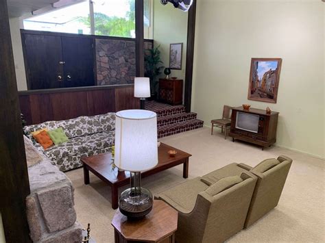 inside the newly renovated brady bunch house made to look exactly