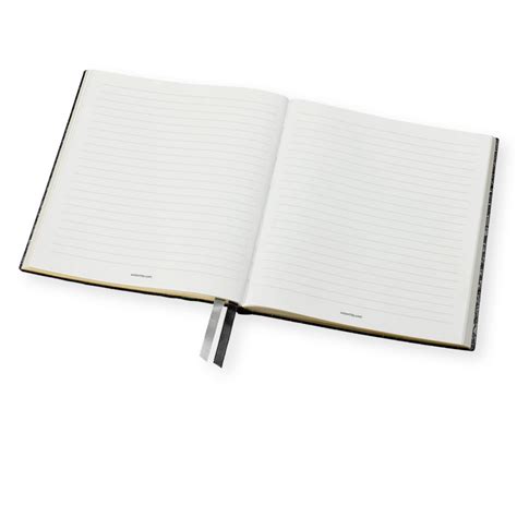 montblanc notebook croco print shiny black