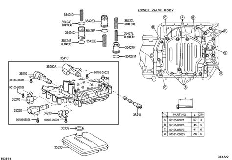 toyota automatic transmission valve body assembly