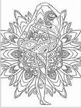 Yoga Coloring Mandala Pages sketch template