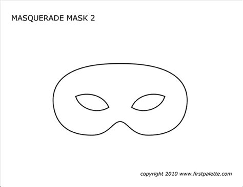masquerade mask template printable  floss papers