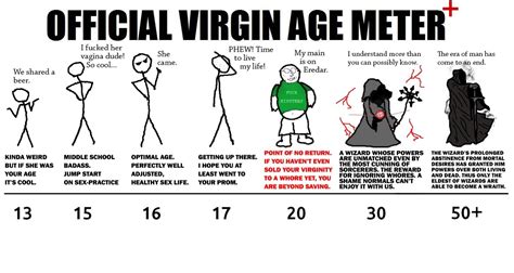 Virgin Age O Meter Path To Wizardry 30 Year Old Virgin Wizard